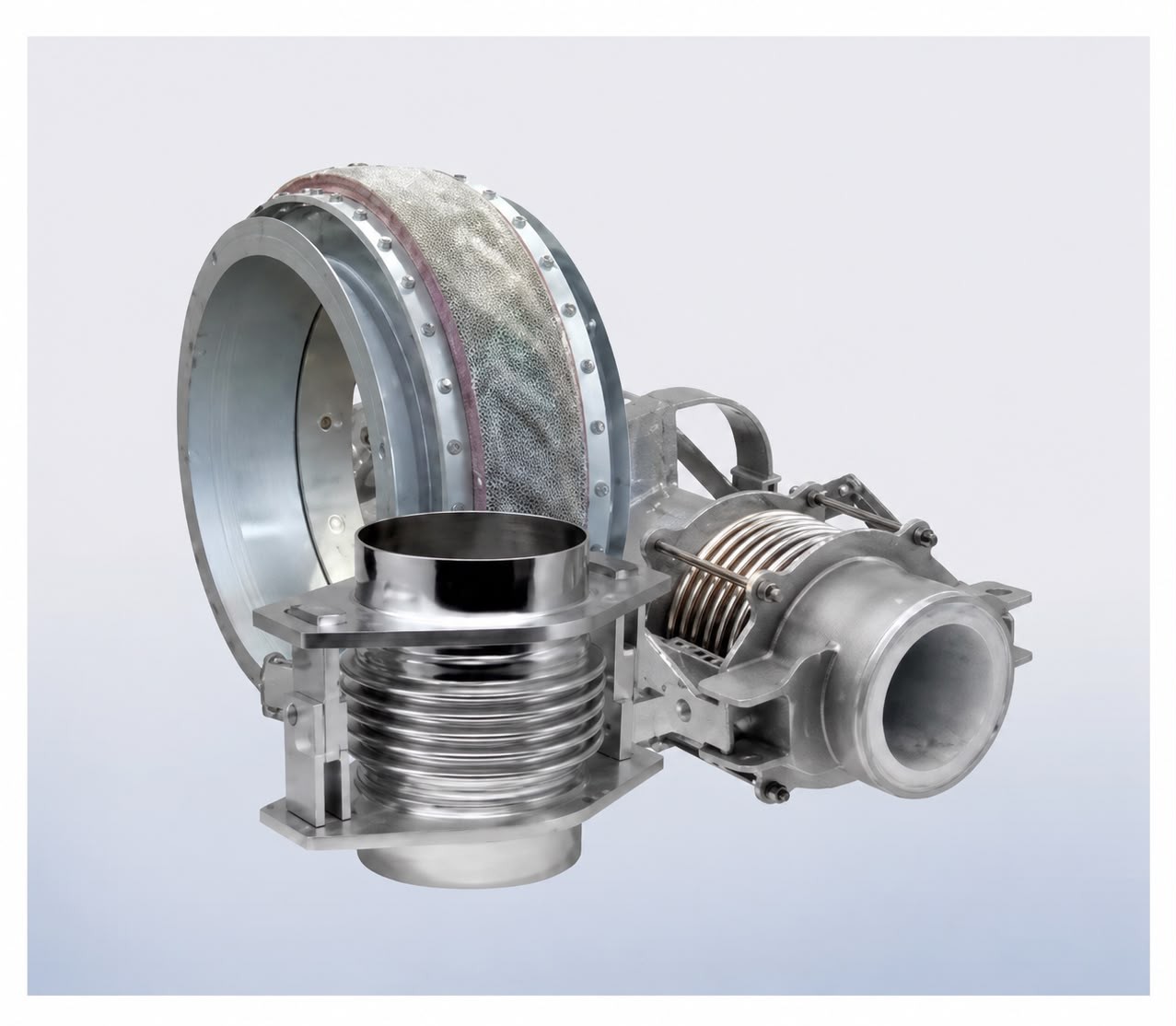 EagleBurgmann KE expansion joint product range — metal and fabric bellows assemblies