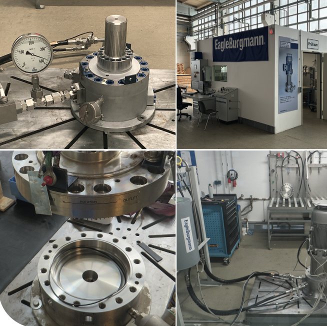 RoTechBooster service centre test facilities carrying out pressure and functional testing